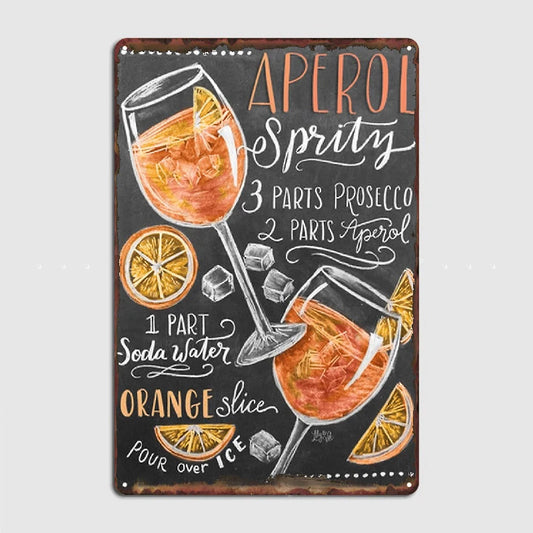 Aperol Kitchen Wall Sign