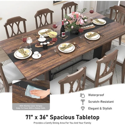 Table Flow 8 Person 72in Dining Room Table