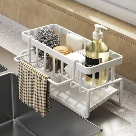 Kitchen Sink Sponge & Soap Rack